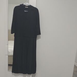 Chic Black Long Sleeve Dress